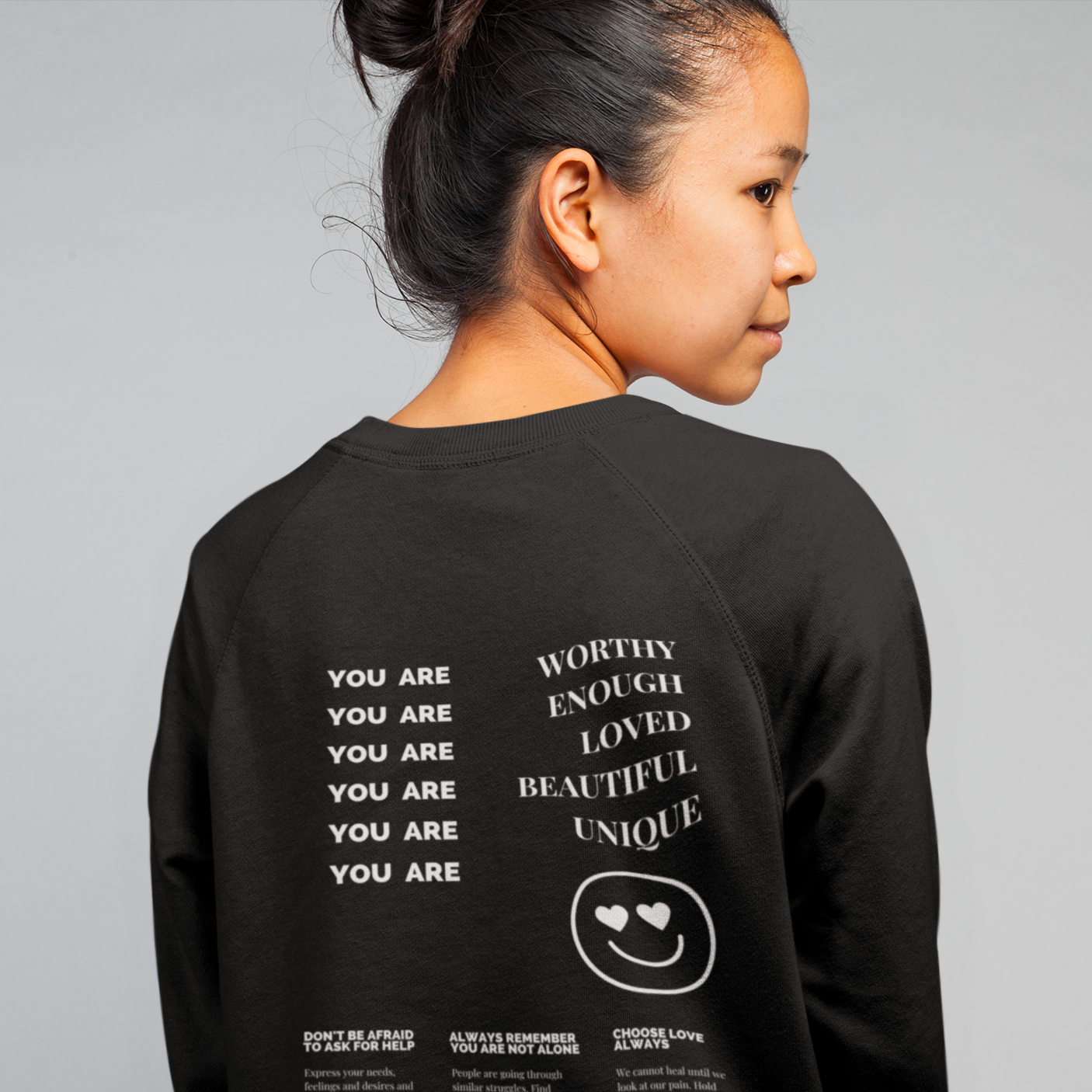 You Are Back Unisex Organic Raglan Sweatshirt