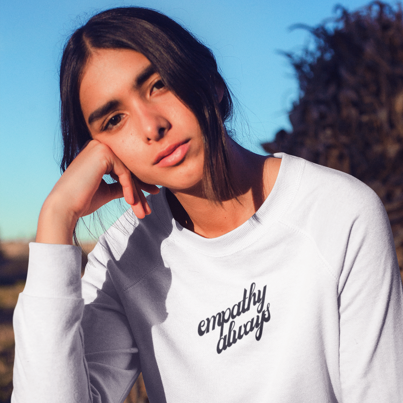 Empathy Wins Unisex Organic Sweatshirt